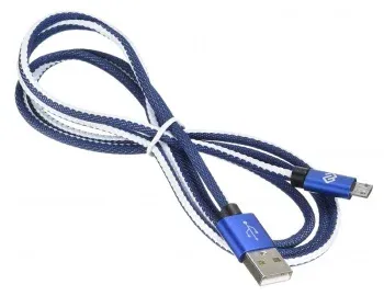Кабель Digma MICROUSB-1.2M-BRAIDED-BL USB m-micro USB m 1.2м синий - фото 7