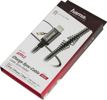Кабель Hama Metal 00173626 USB m-Lightning m 1.5м черный - фото 8