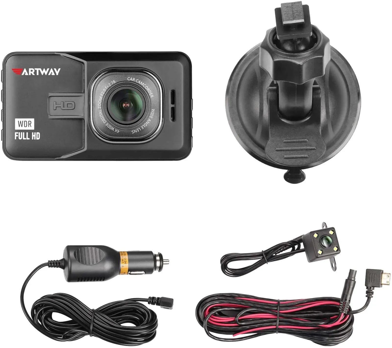 Видеорегистратор Artway AutoCam AV-394 черный 2Mpix 1080x1920 1080i 120гр. Ambarella - фото 7