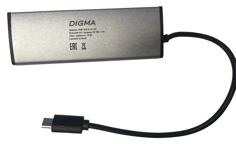Аксессуары DIGMA HUB-4U2.0-UC-DS - фото 2
