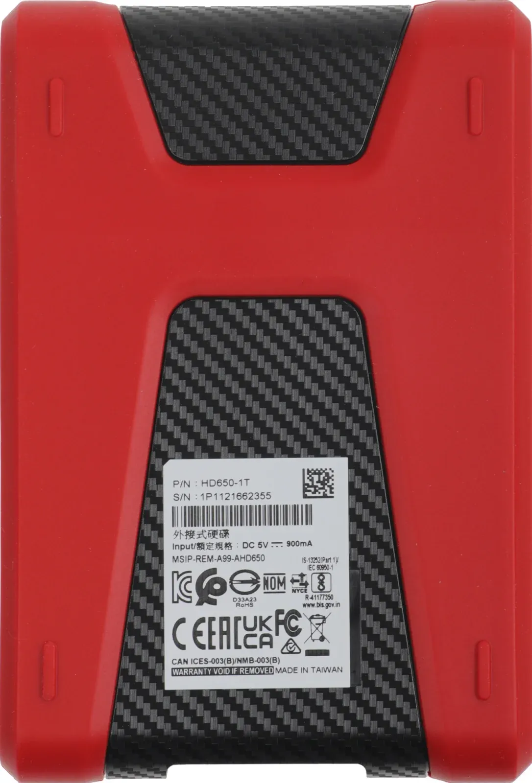 USB A-DATA HD650 красный - фото 2