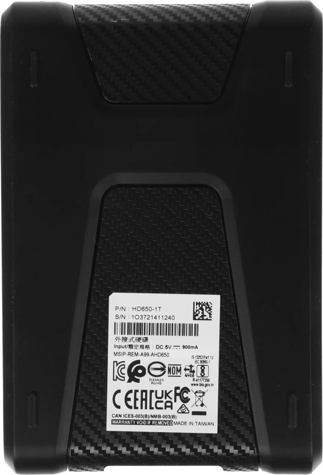 USB A-DATA AHD650 черный - фото 4