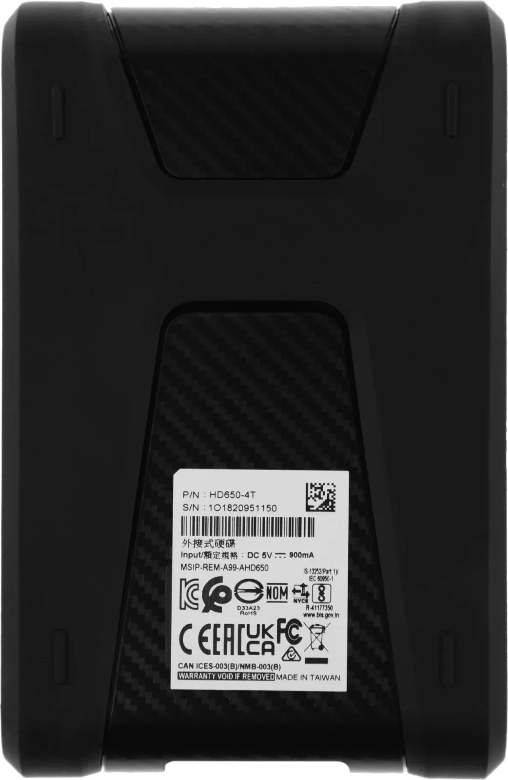 USB A-DATA HD650 черный - фото 2