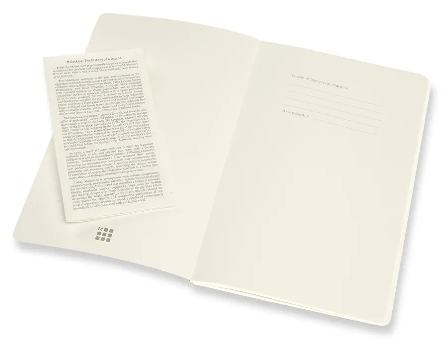 Блокнот Moleskine VOLANT QP721F16B24 Large 130х210мм 96стр. линейка мягкая обложка оранжевый/голубой 2шт - фото 2
