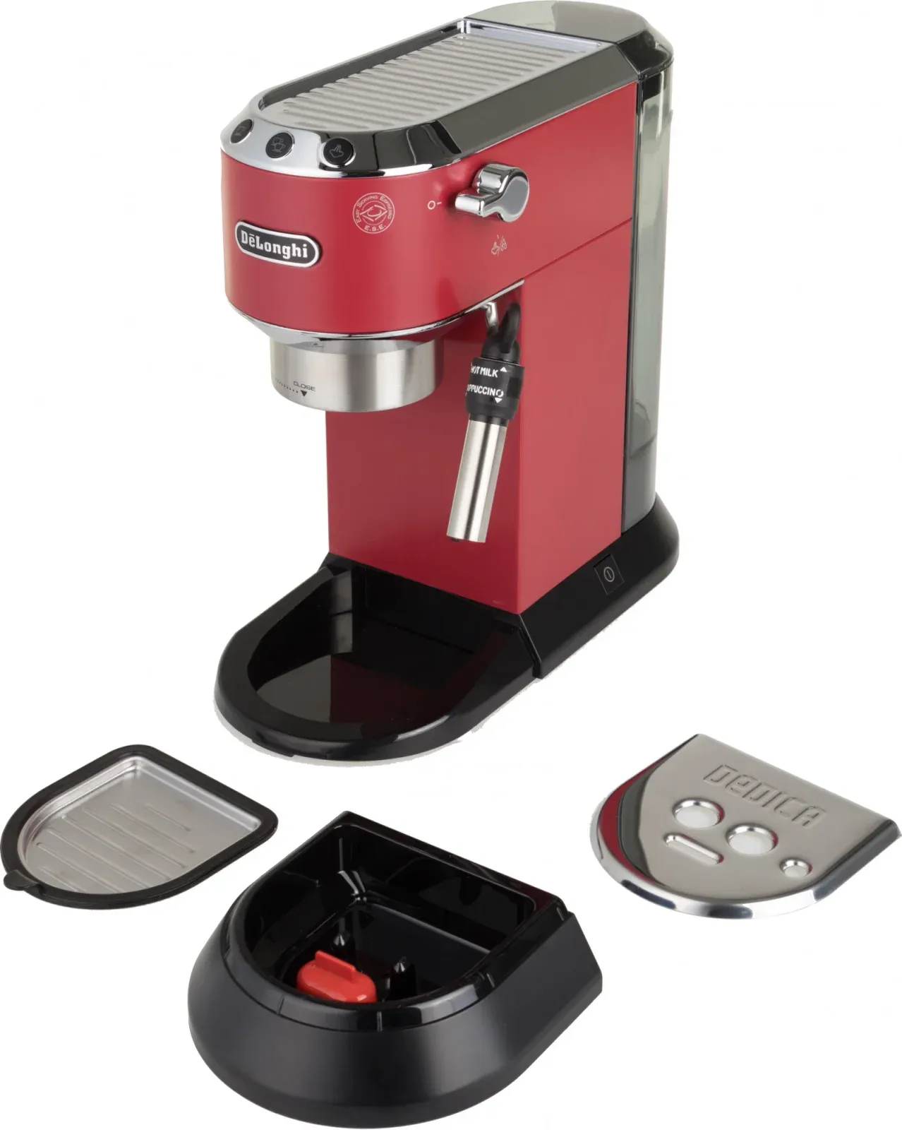 Кофеварка рожковая Delonghi EC685.R 1350Вт красный - фото 2