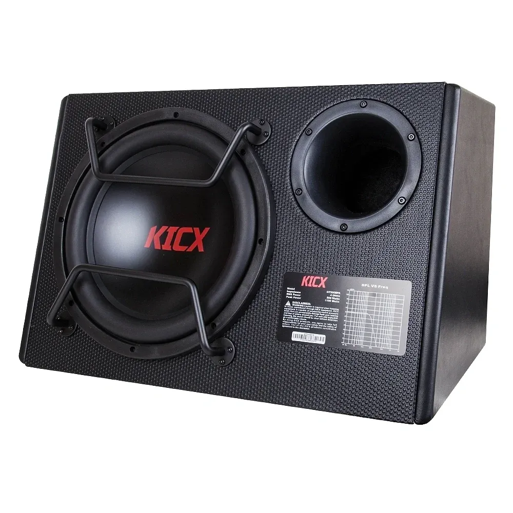 Сабвуфер автомобильный Kicx GT500BPA 500Вт активный 30см/12 - фото 1