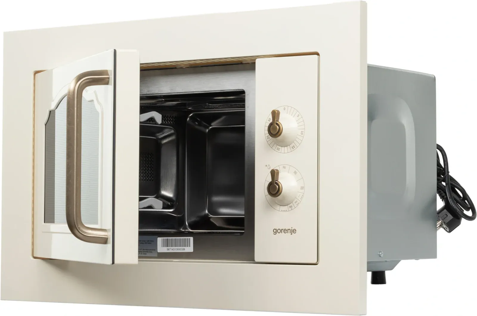 Микроволновая печь Gorenje BM235CLI 23л. 800Вт слоновая кость встраиваемая, 23 л - фото 2