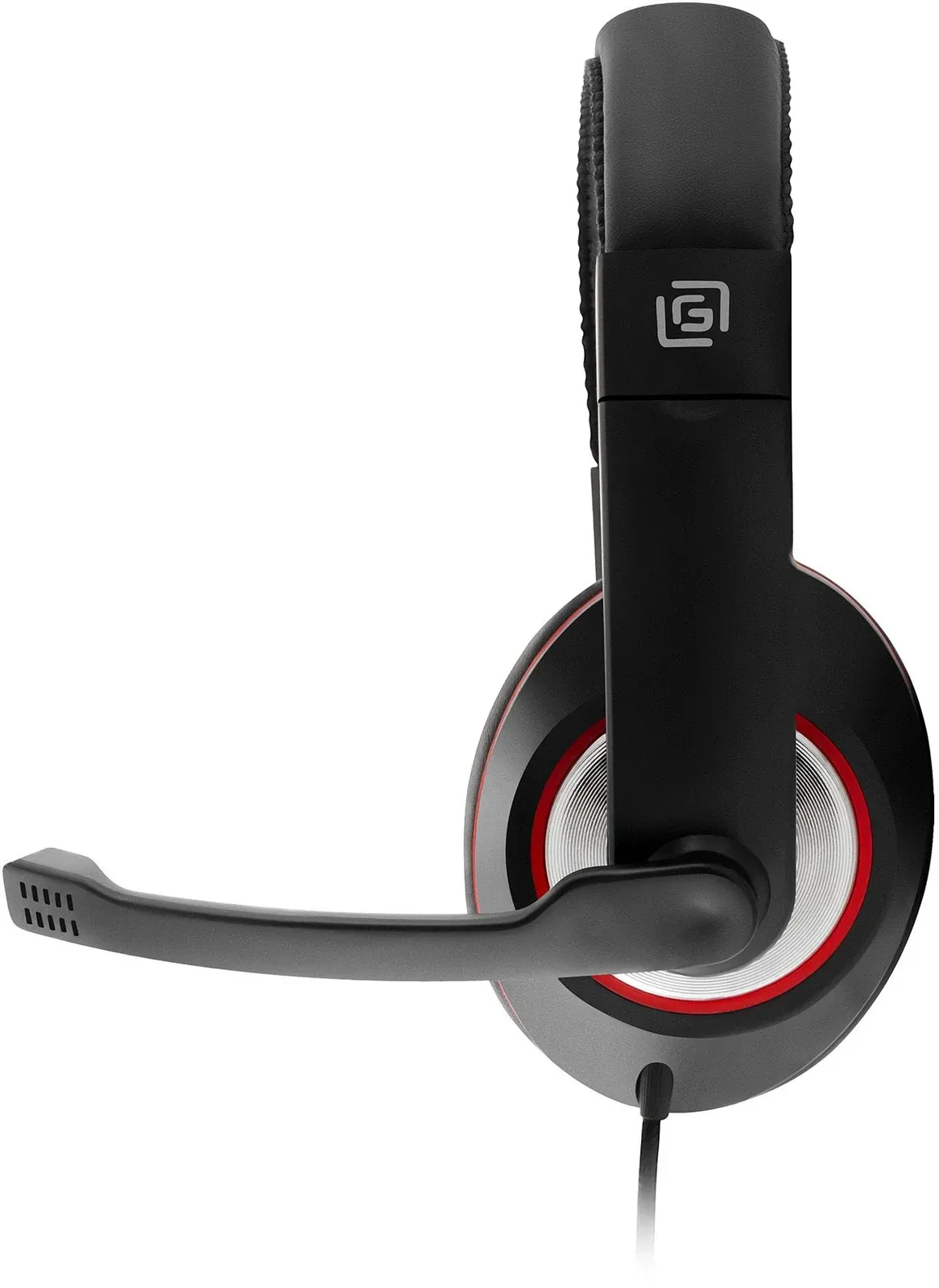 Наушники с микрофоном Оклик HS-L390G DRAGON черный/красный 1.8м мониторные оголовье 1100413 - фото 7