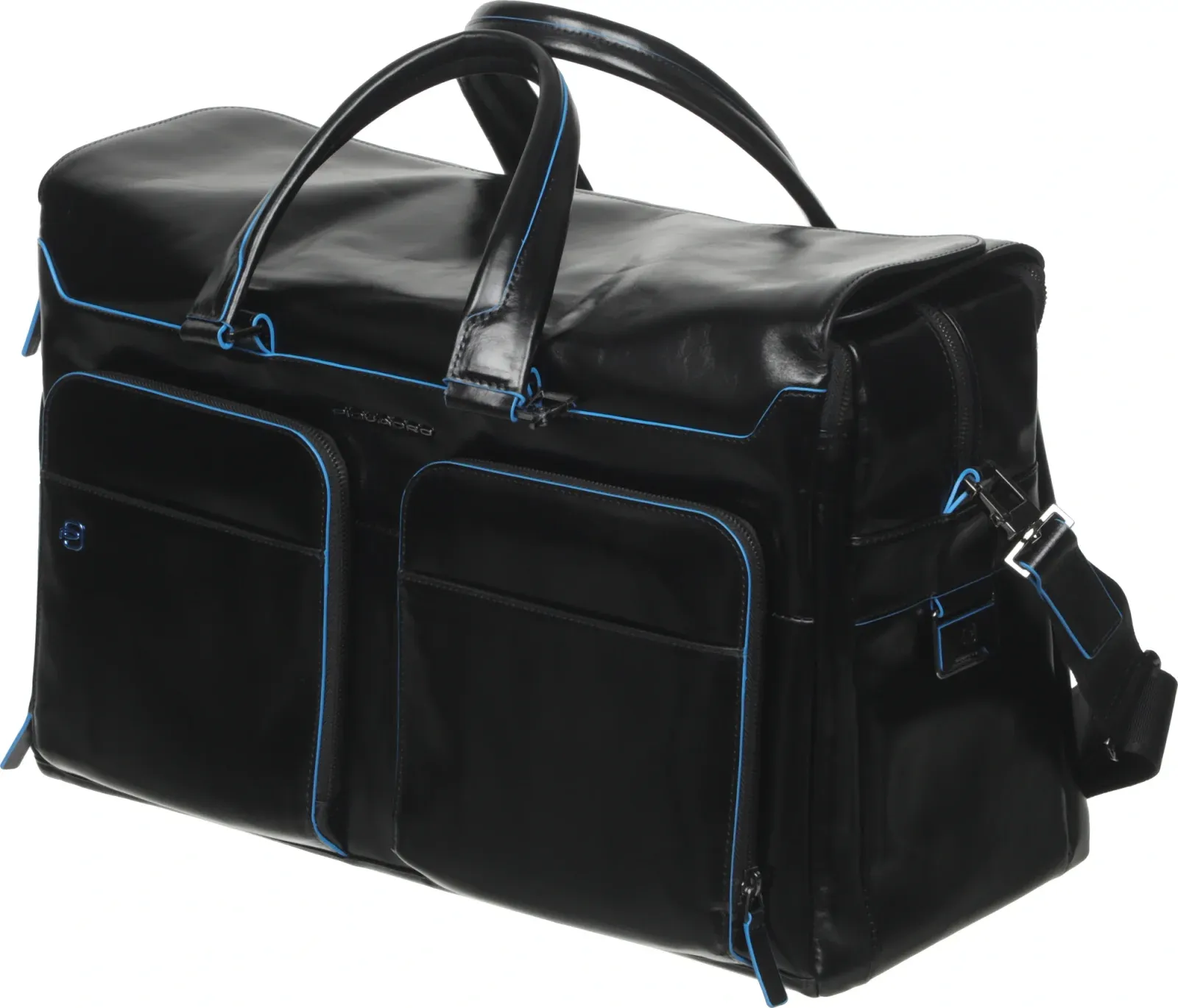 Сумка дорожная Piquadro Blue Square BV4342B2/N с отделением для ноутбука 15 черная натур.кожа, 29 л - фото 2