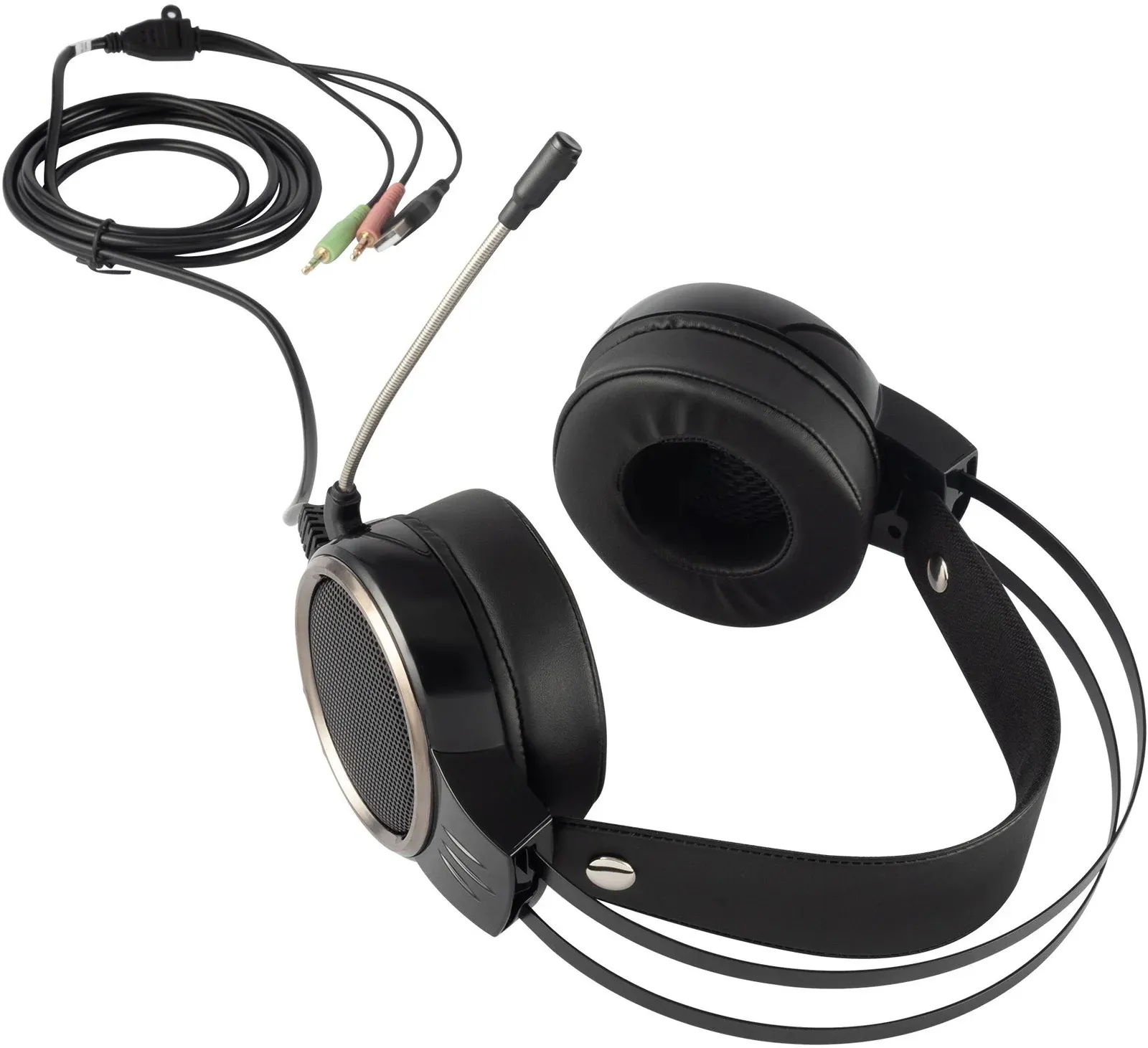 Наушники с микрофоном Оклик HS-L700G INFINITY черный 2.2м мониторные оголовье 1102308 - фото 7