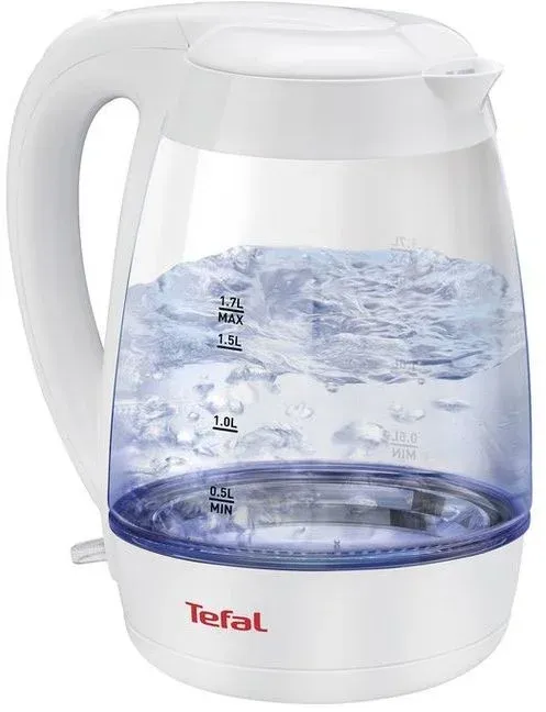 Чайник электрический Tefal KO450132 1.7л. 2200Вт белый корпус: стекло/пластик 8010000464 - фото 7