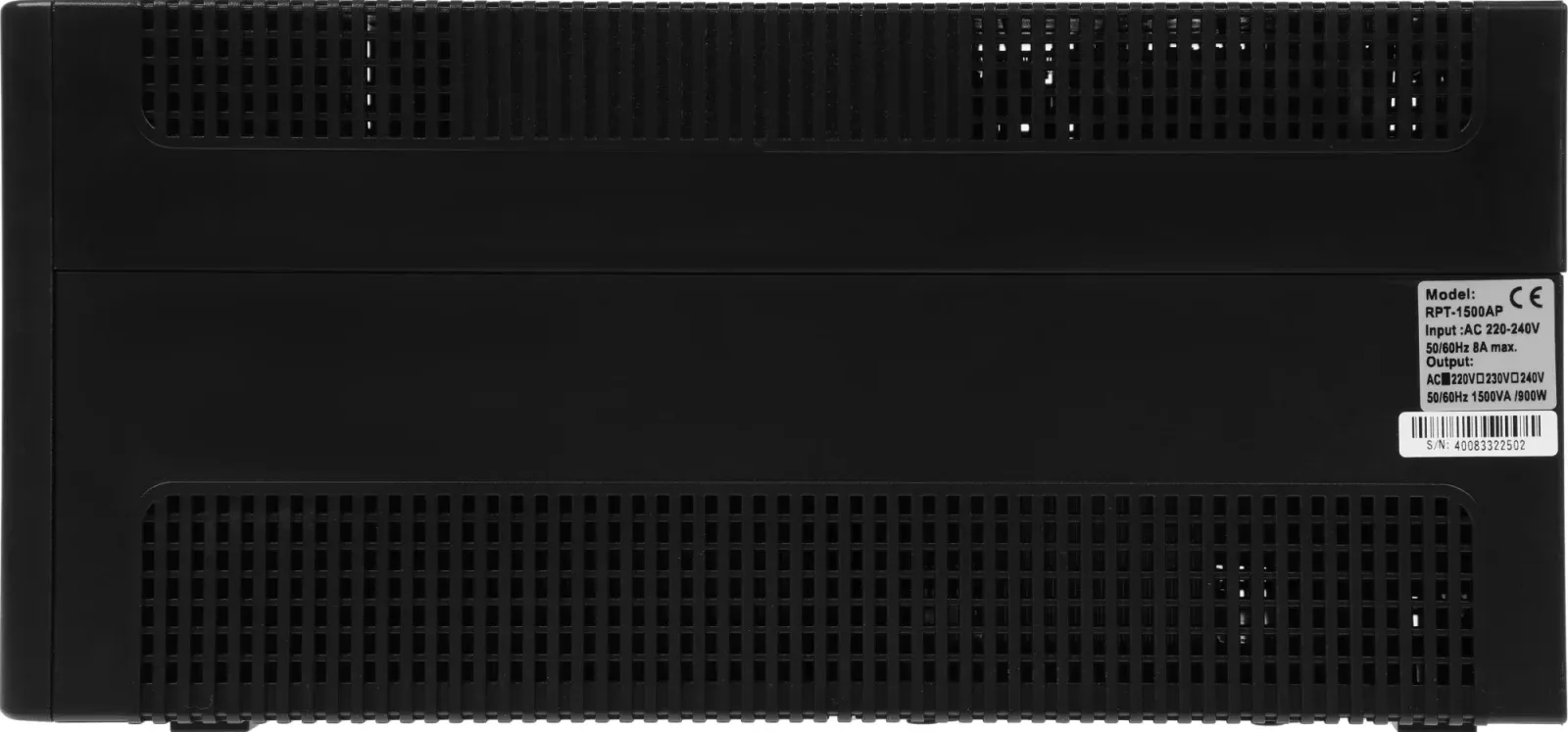 Источник бесперебойного питания Powercom Raptor RPT-1500AP LCD 900Вт 1500ВА черный - фото 4
