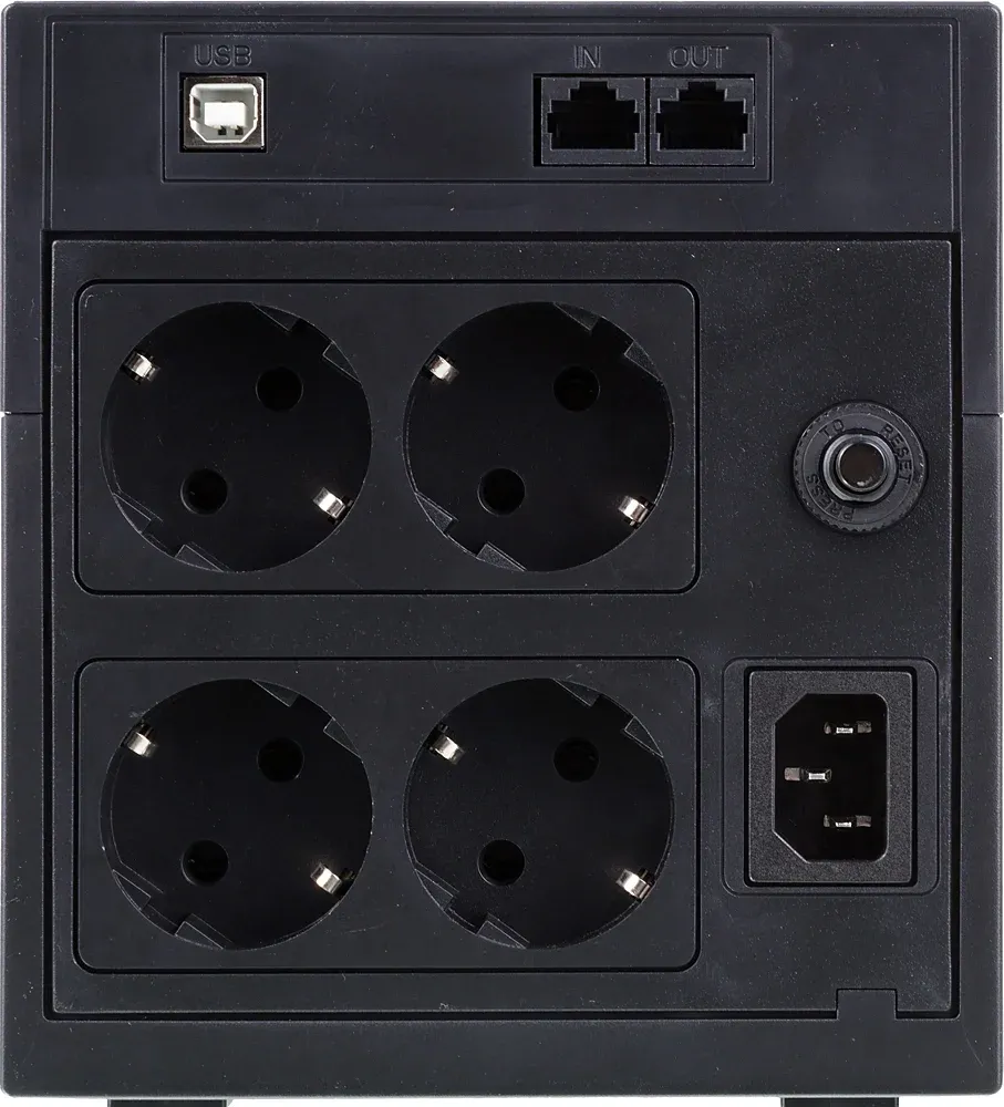 Источник бесперебойного питания Powercom Raptor RPT-2000AP LCD 1200Вт 2000ВА черный - фото 4