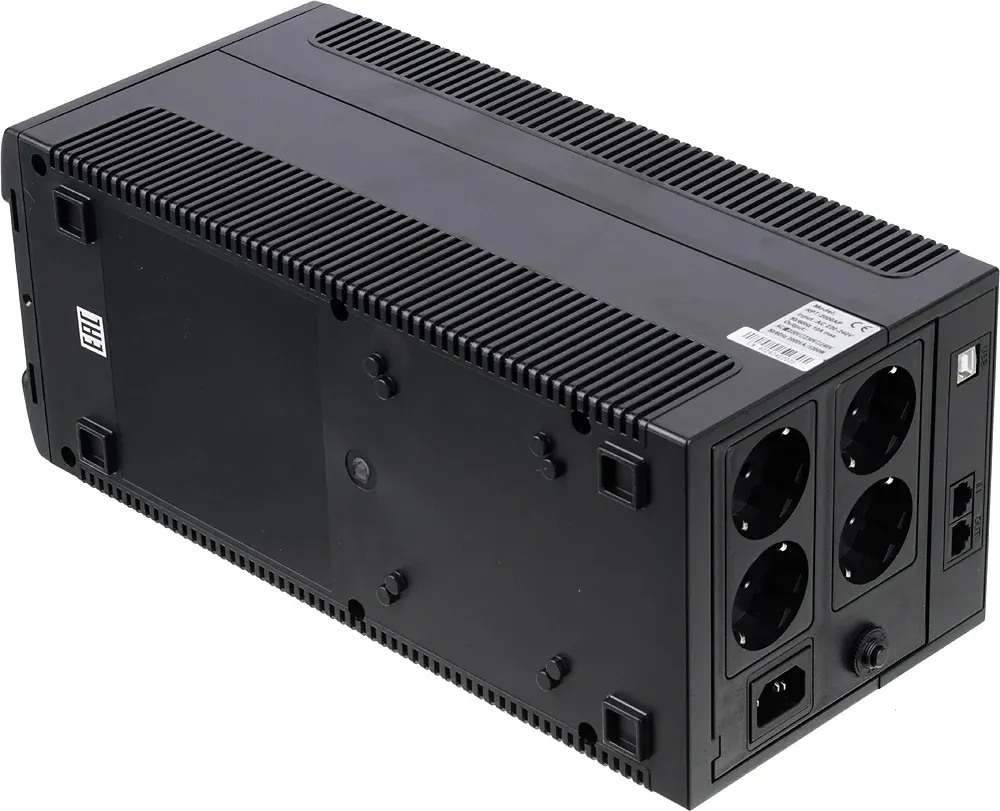 Источник бесперебойного питания Powercom Raptor RPT-2000AP LCD 1200Вт 2000ВА черный - фото 5