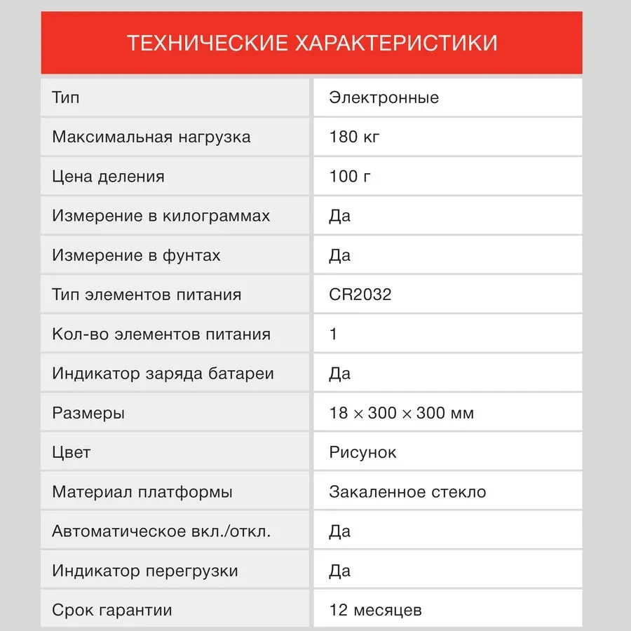 Весы напольные электронные Starwind SSP6041 макс.180кг рисунок - фото 6