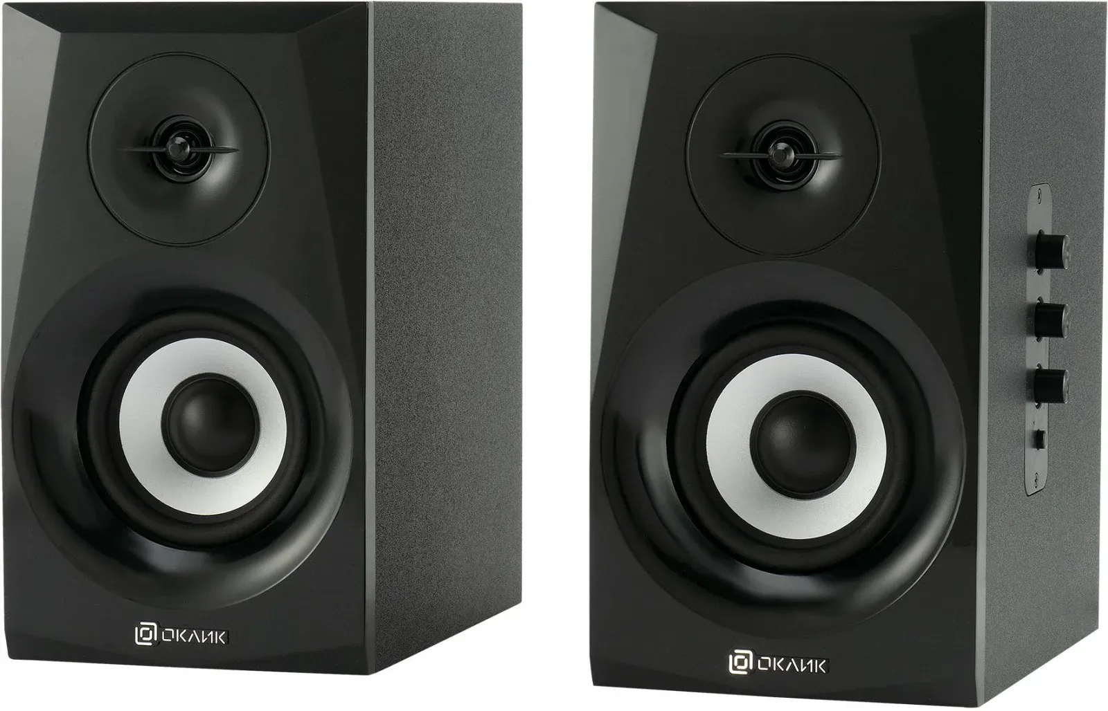 Колонки Оклик OK-166 BT 2.0 черный 40Вт BT - фото 3