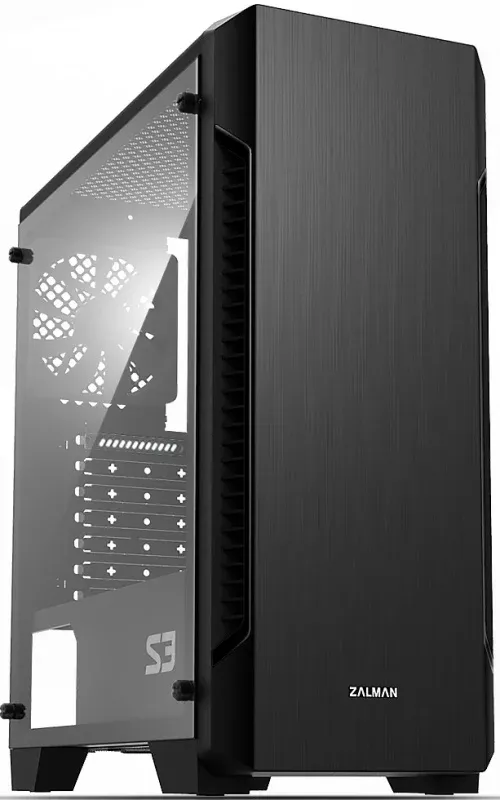 Корпус Zalman S3 черный без БП ATX 7x120mm 2xUSB2.0 1xUSB3.0 audio bott PSU - фото 2