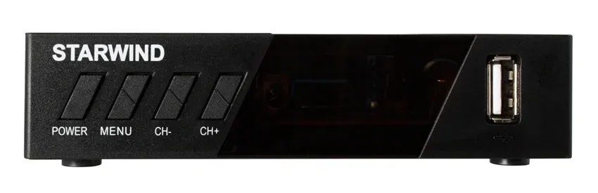 Ресивер DVB-T2 Starwind CT-140 черный - фото 3