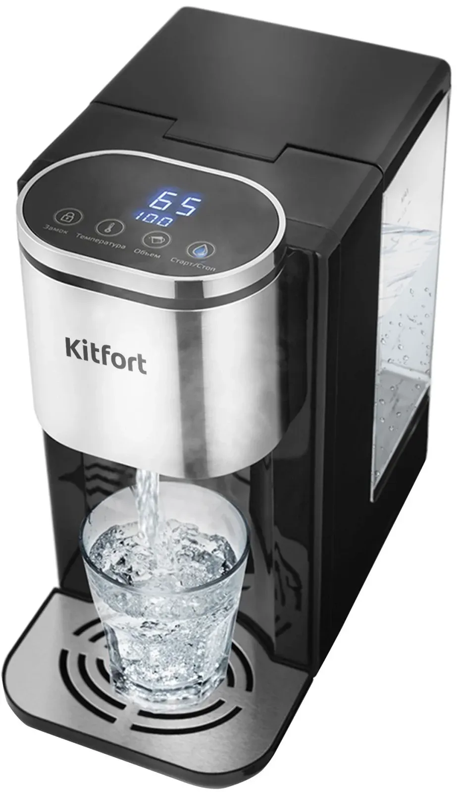 Чайники KITFORT КТ-2503 черный, 2.2 л