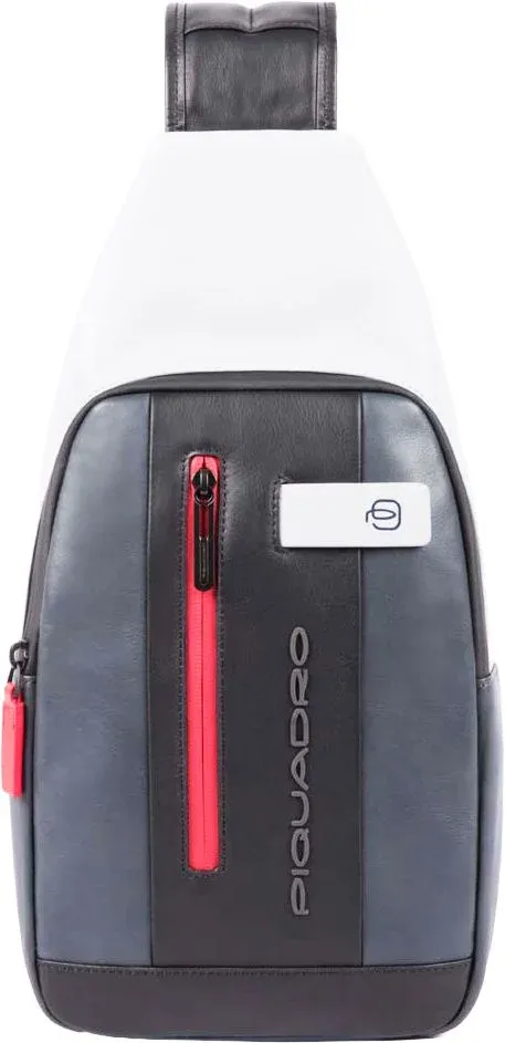 Рюкзак слинг Piquadro Urban CA4536UB00/GRN серый/черный натур.кожа - фото 1