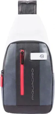 Рюкзак слинг Piquadro Urban CA4536UB00/GRN серый/черный натур.кожа - фото 3