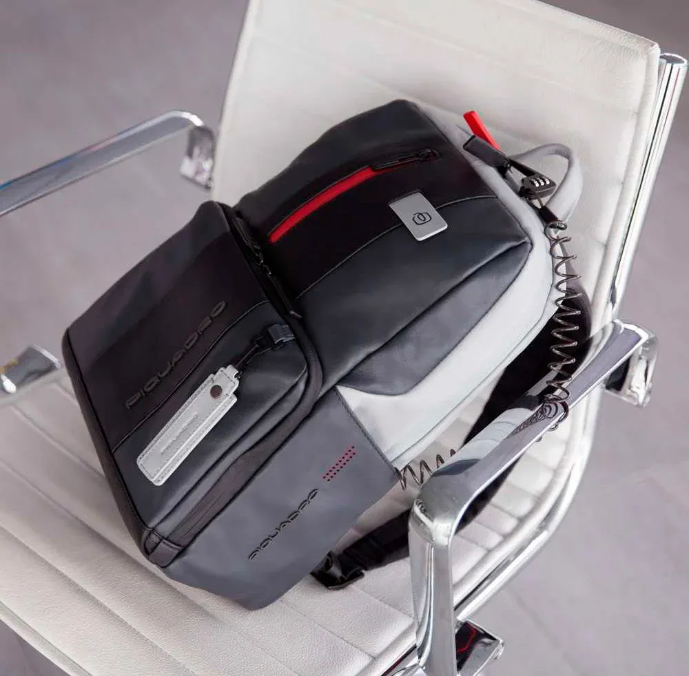Рюкзак Piquadro Urban CA3214UB00BM/GRN серый/черный натур.кожа - фото 2