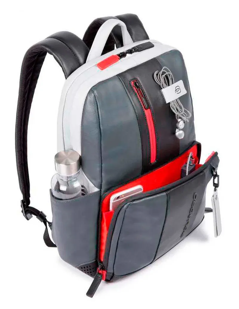 Рюкзак Piquadro Urban CA3214UB00BM/GRN серый/черный натур.кожа - фото 4