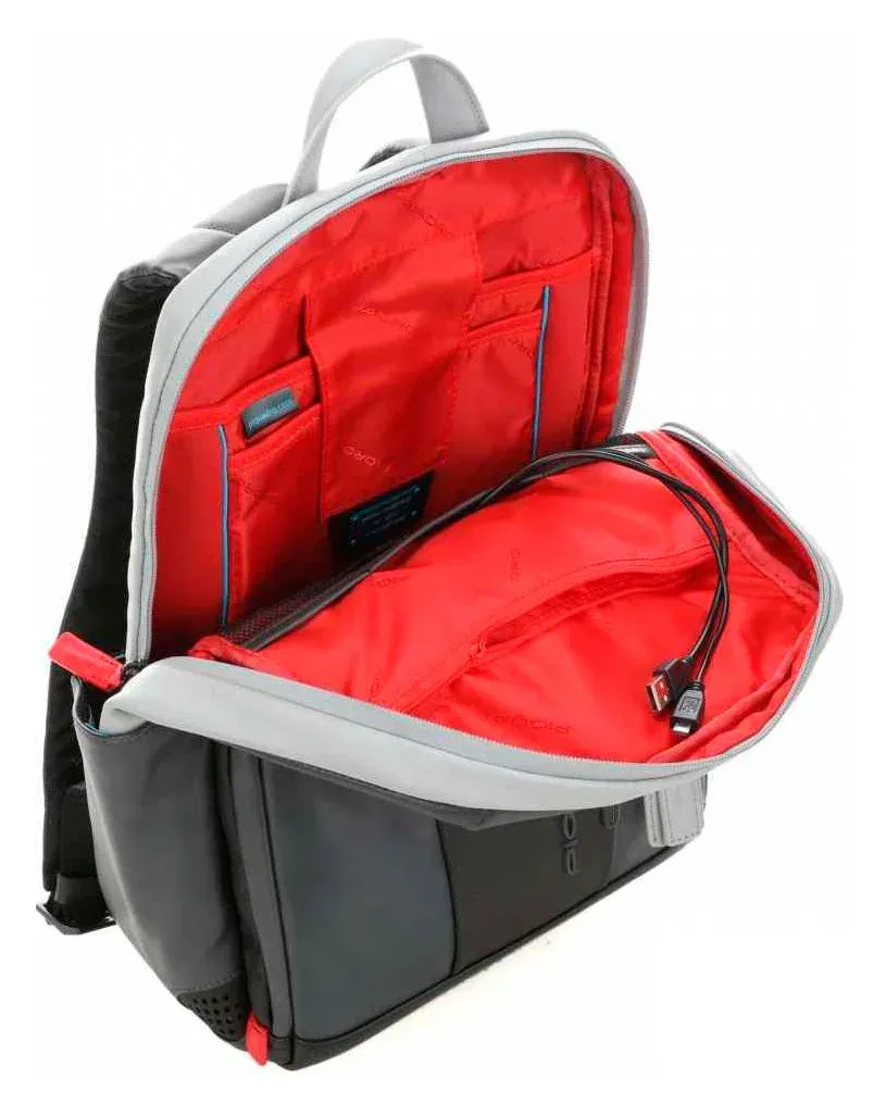 Рюкзак Piquadro Urban CA3214UB00BM/GRN серый/черный натур.кожа - фото 5
