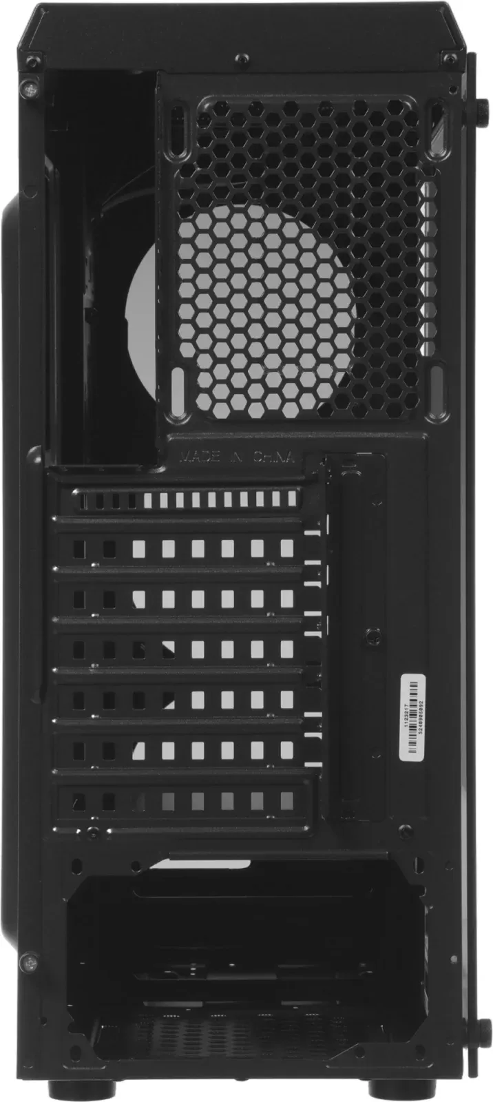 Корпус Accord JP-X черный без БП ATX 6x120mm 2xUSB2.0 1xUSB3.0 audio bott PSU - фото 4