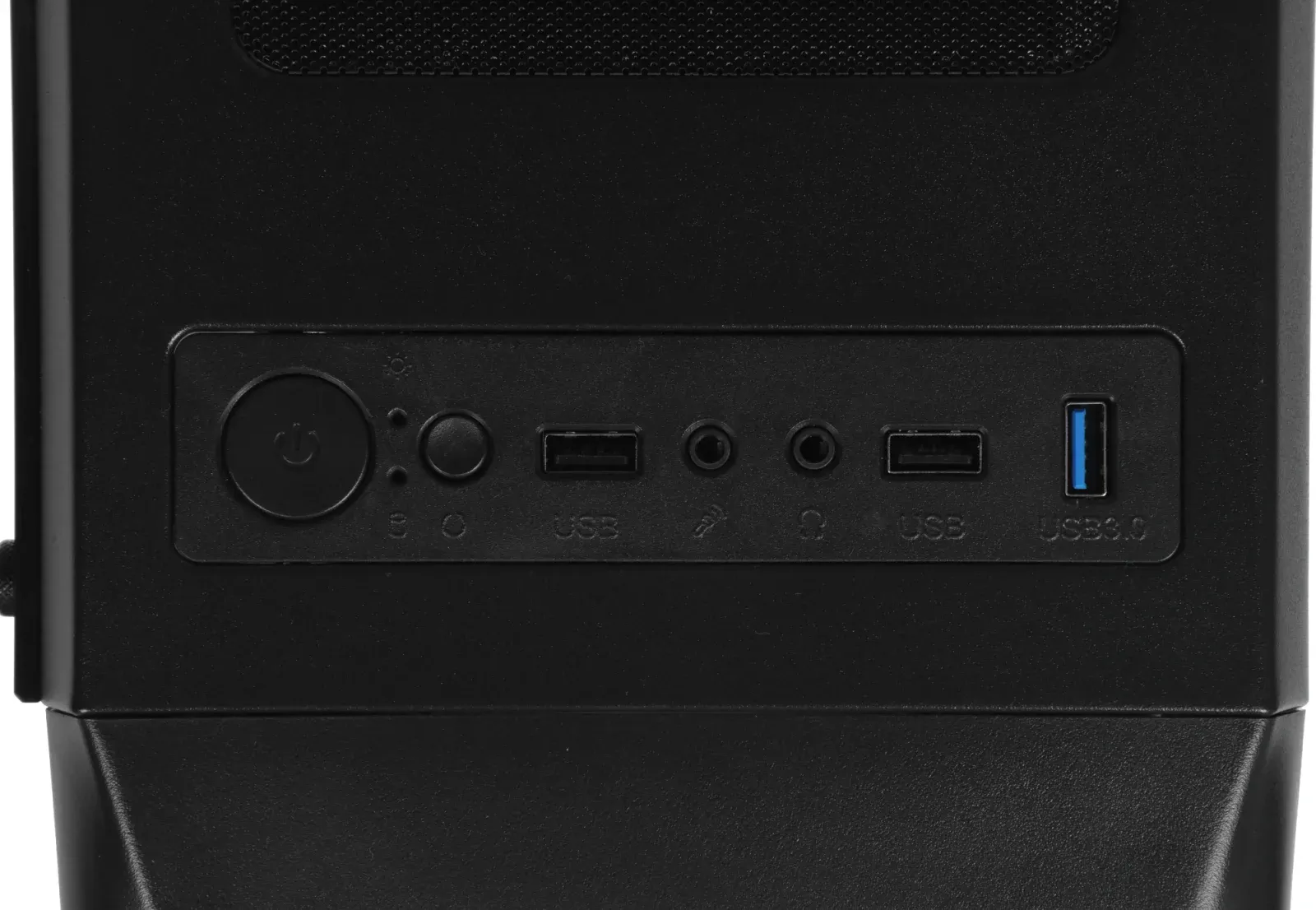 Корпус Accord JP-X черный без БП ATX 6x120mm 2xUSB2.0 1xUSB3.0 audio bott PSU - фото 6