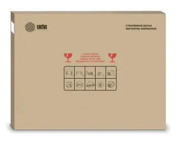 Доска стеклянная Cactus CS-GBD-90x120-WT стеклянная белый 90x120см стекло - фото 4