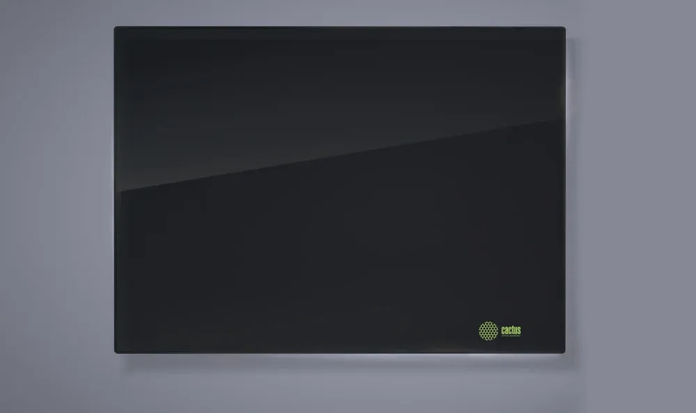 Доска стеклянная Cactus CS-GBD-90x120-BK стеклянная черный 90x120см стекло - фото 2