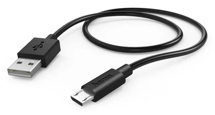 Кабель Hama 00178328 USB m-micro USB m 0.6м черный - фото 1