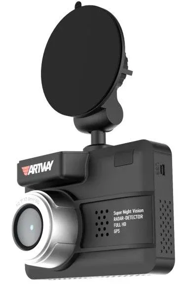 Видеорегистратор с радар-детектором Artway COMBO MD-105 черный 1080p 170гр. GPS - фото 5