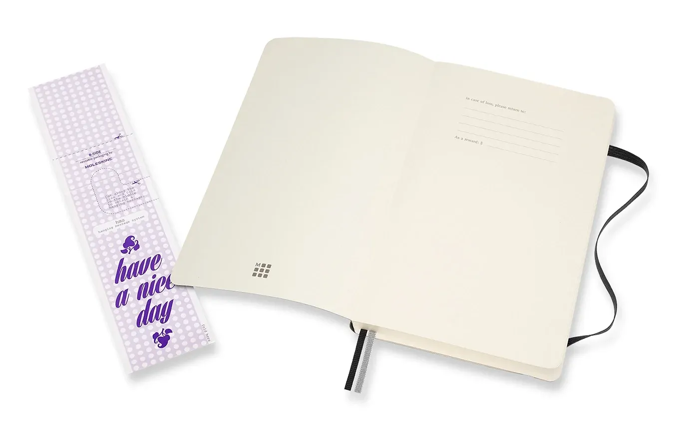 Блокнот Moleskine CLASSIC SOFT EXPENDED QP618EXP Large 130х210мм 400стр. нелинованный мягкая обложка черный - фото 3