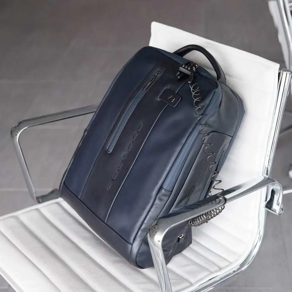 Рюкзак мужской Piquadro Urban CA4818UB00/BLU синий натур.кожа - фото 5