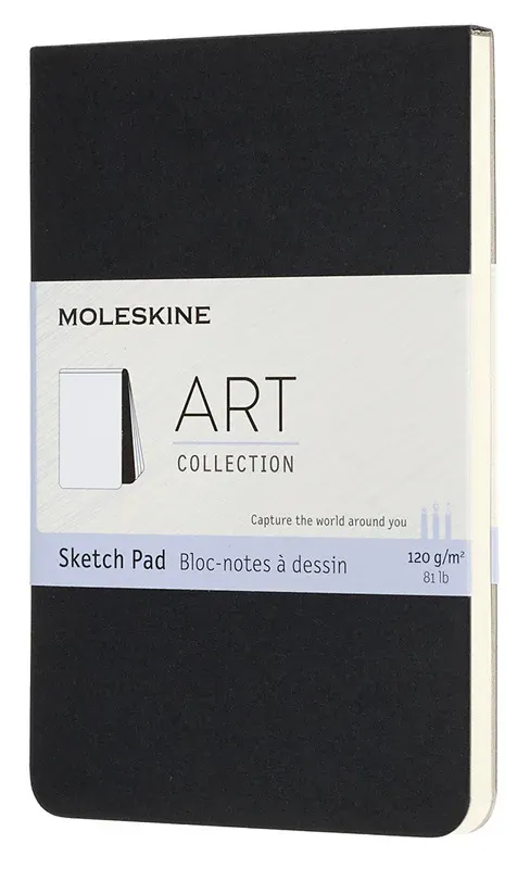 Блокнот для рисования Moleskine ART SOFT SKETCH PAD ARTSKPAD2 Pocket 90x140мм 48стр. мягкая обложка черный - фото 3