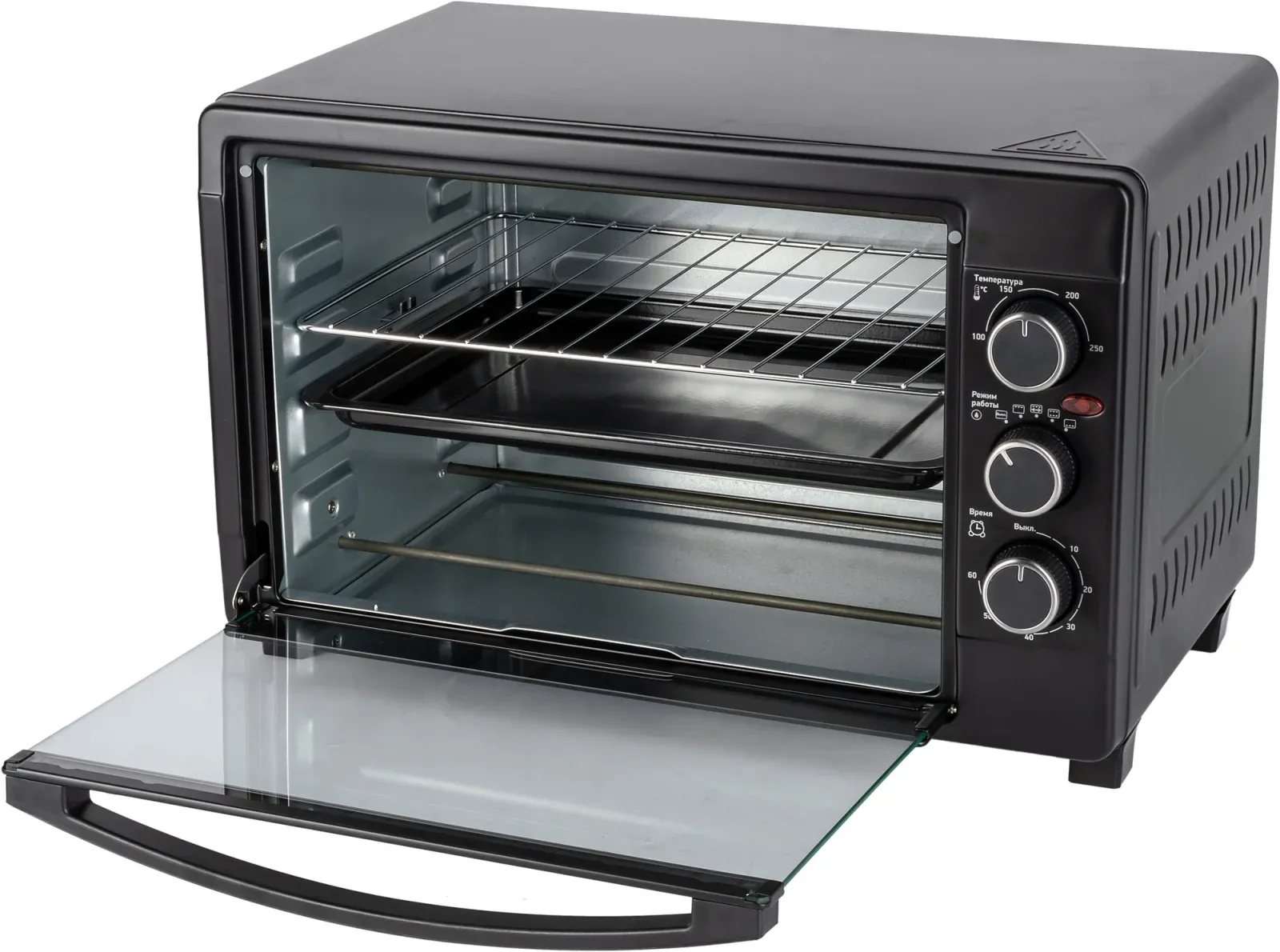 Мини-печь BBK OE3070M 30л. 1500Вт черный, 30 л - фото 2