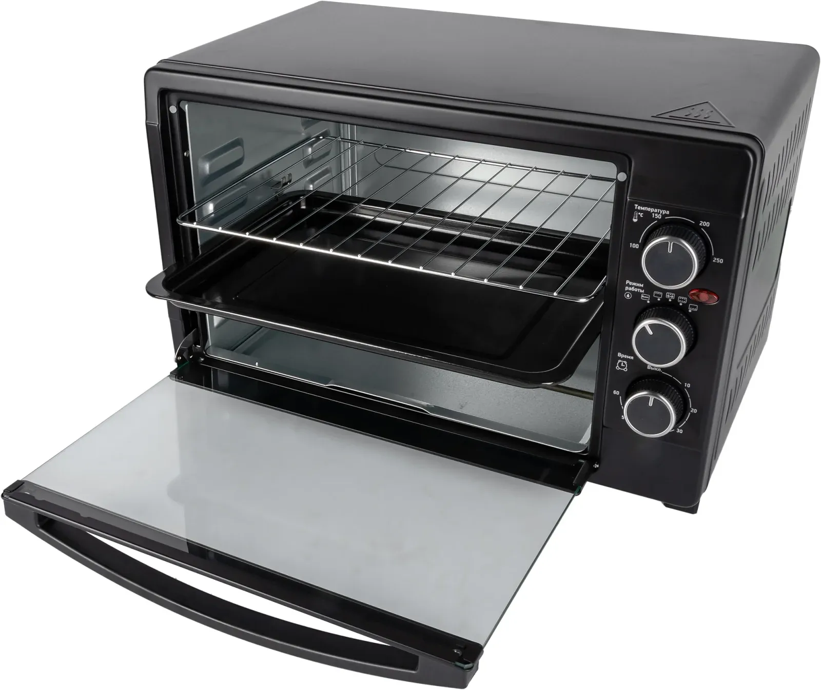 Мини-печь BBK OE3070M 30л. 1500Вт черный, 30 л - фото 3