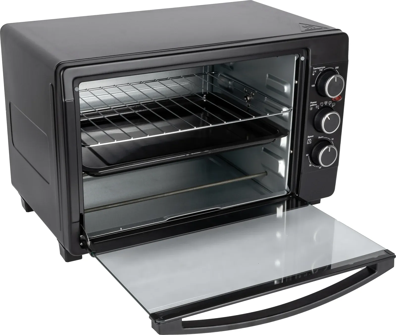 Мини-печь BBK OE3070M 30л. 1500Вт черный, 30 л - фото 6