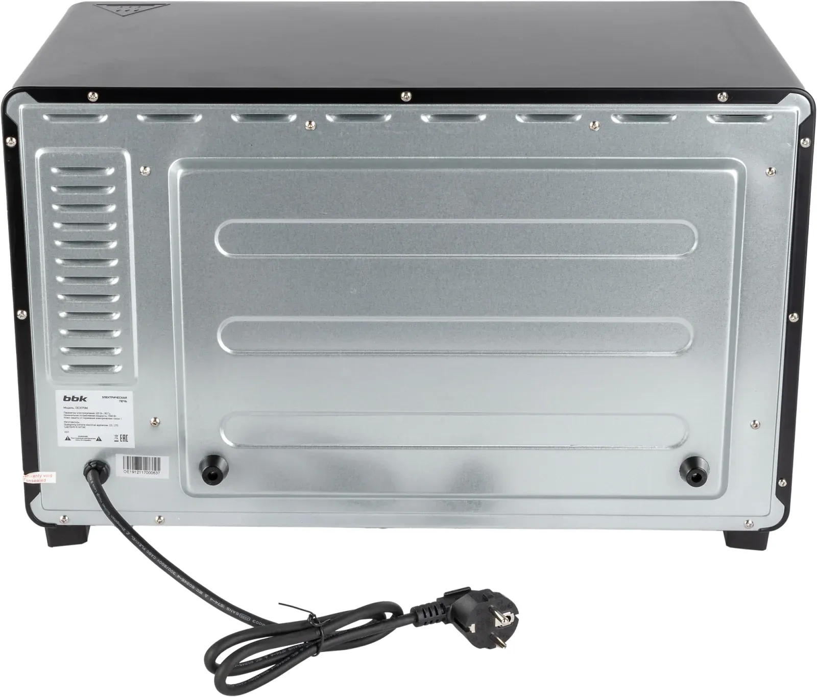 Мини-печь BBK OE3070M 30л. 1500Вт черный, 30 л - фото 7