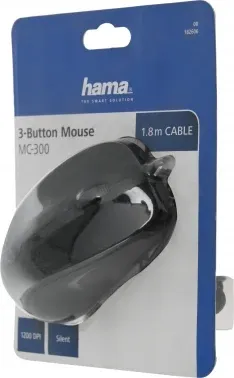 Мышь Hama MC-300 черный оптическая 1200dpi USB 3but 00182606 - фото 6