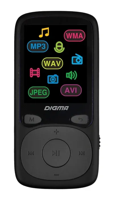 Плеер Hi-Fi Flash Digma B4 8Gb черный/1.8/FM/microSDHC