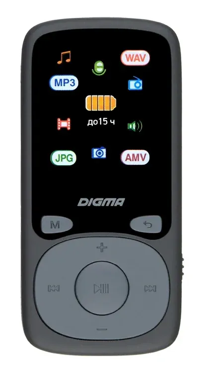 Плеер Hi-Fi Flash Digma B4 8Gb черный/1.8/FM/microSDHC - фото 2