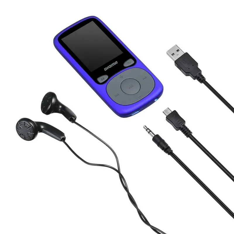 Плеер Hi-Fi Flash Digma B4 8Gb синий/1.8/FM/microSDHC - фото 8