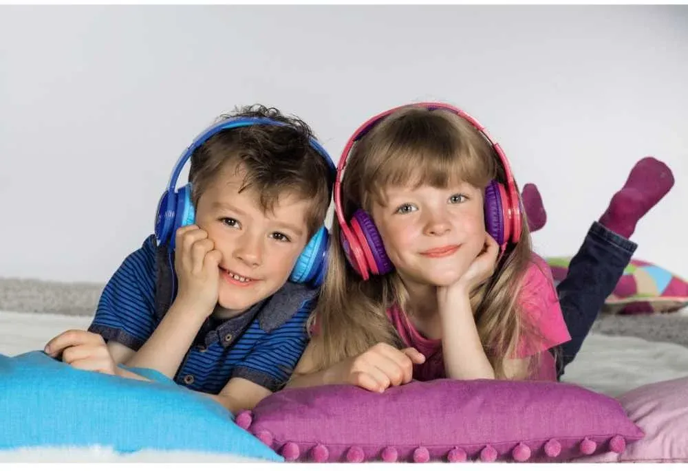 Наушники мониторные Hama Blink`n Kids 1.2м розовый проводные оголовье 00135664 - фото 3