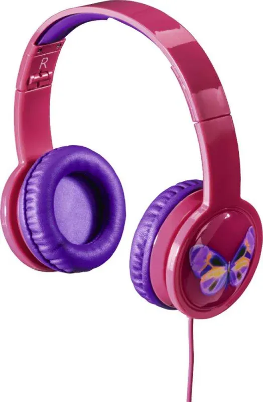 Наушники мониторные Hama Blink`n Kids 1.2м розовый проводные оголовье 00135664 - фото 7
