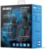 Наушники с микрофоном Sven AP-U980MV черный/синий 2.2м мониторные оголовье SV-015633 - фото 5