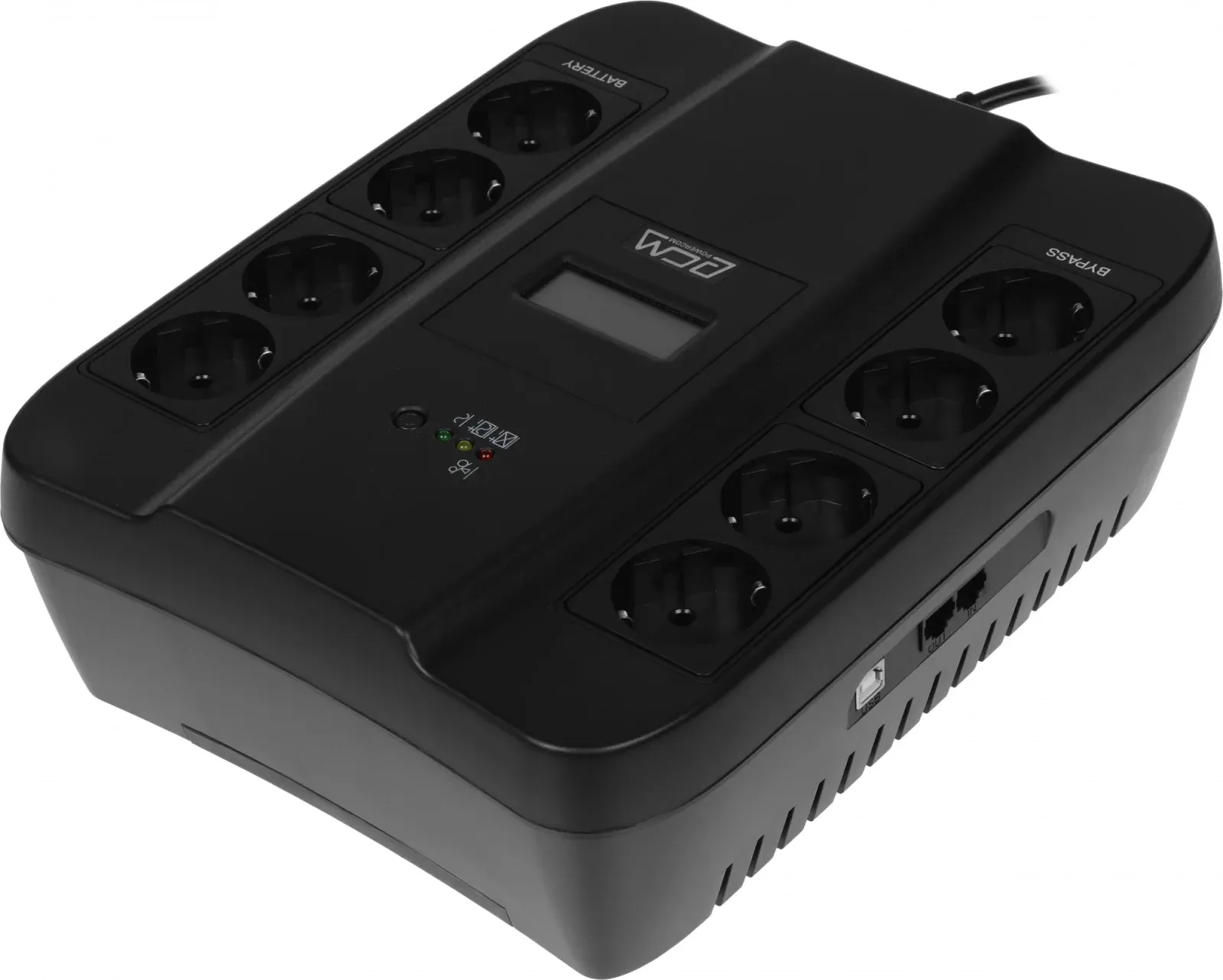 Источник бесперебойного питания Powercom Spider SPD-750U LCD 450Вт 750ВА черный - фото 2