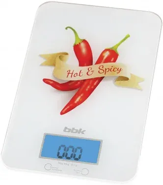 Весы кухонные электронные BBK KS106G макс.вес:5кг белый/специи - фото 2